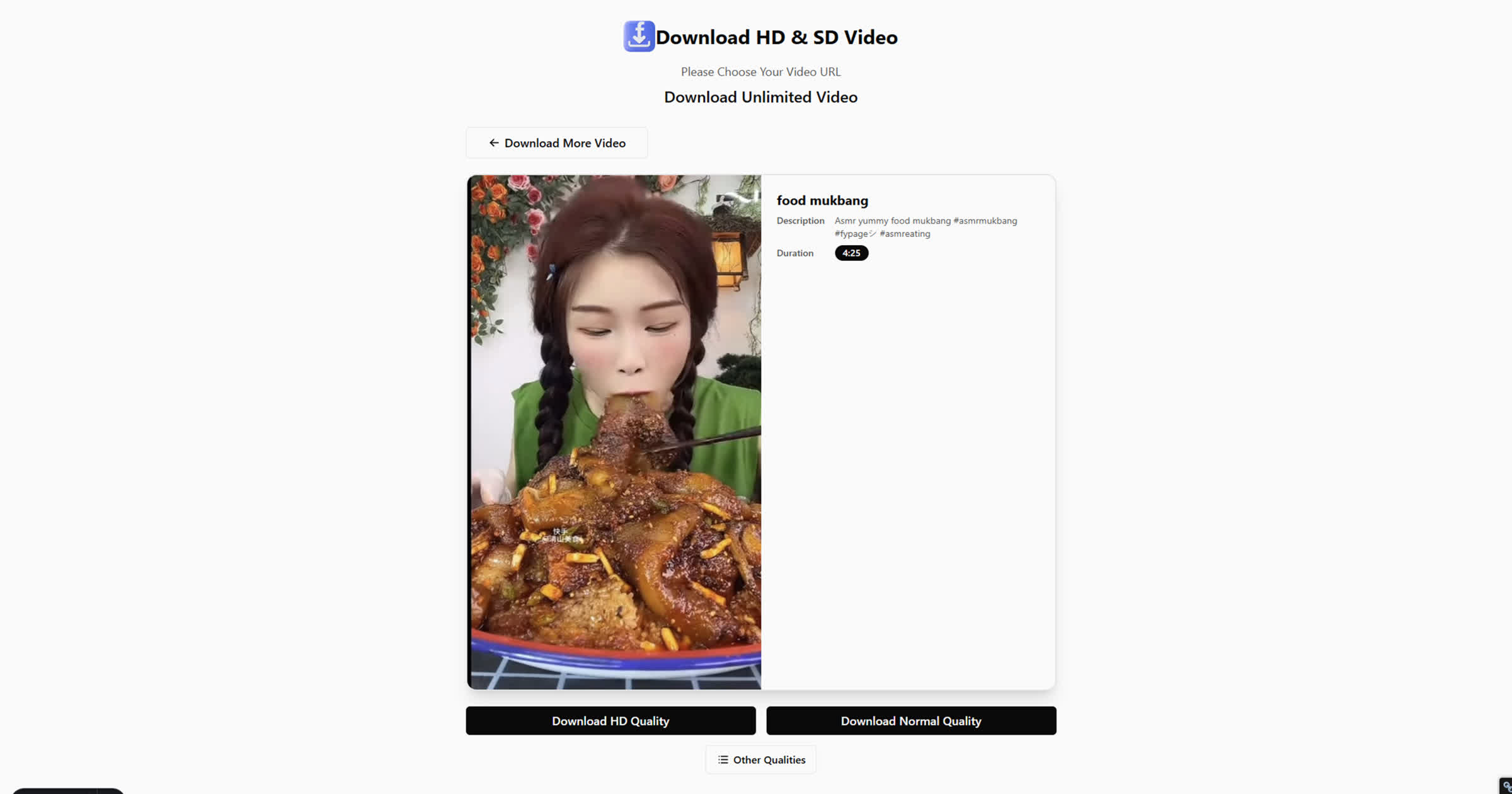 Select Video Quality